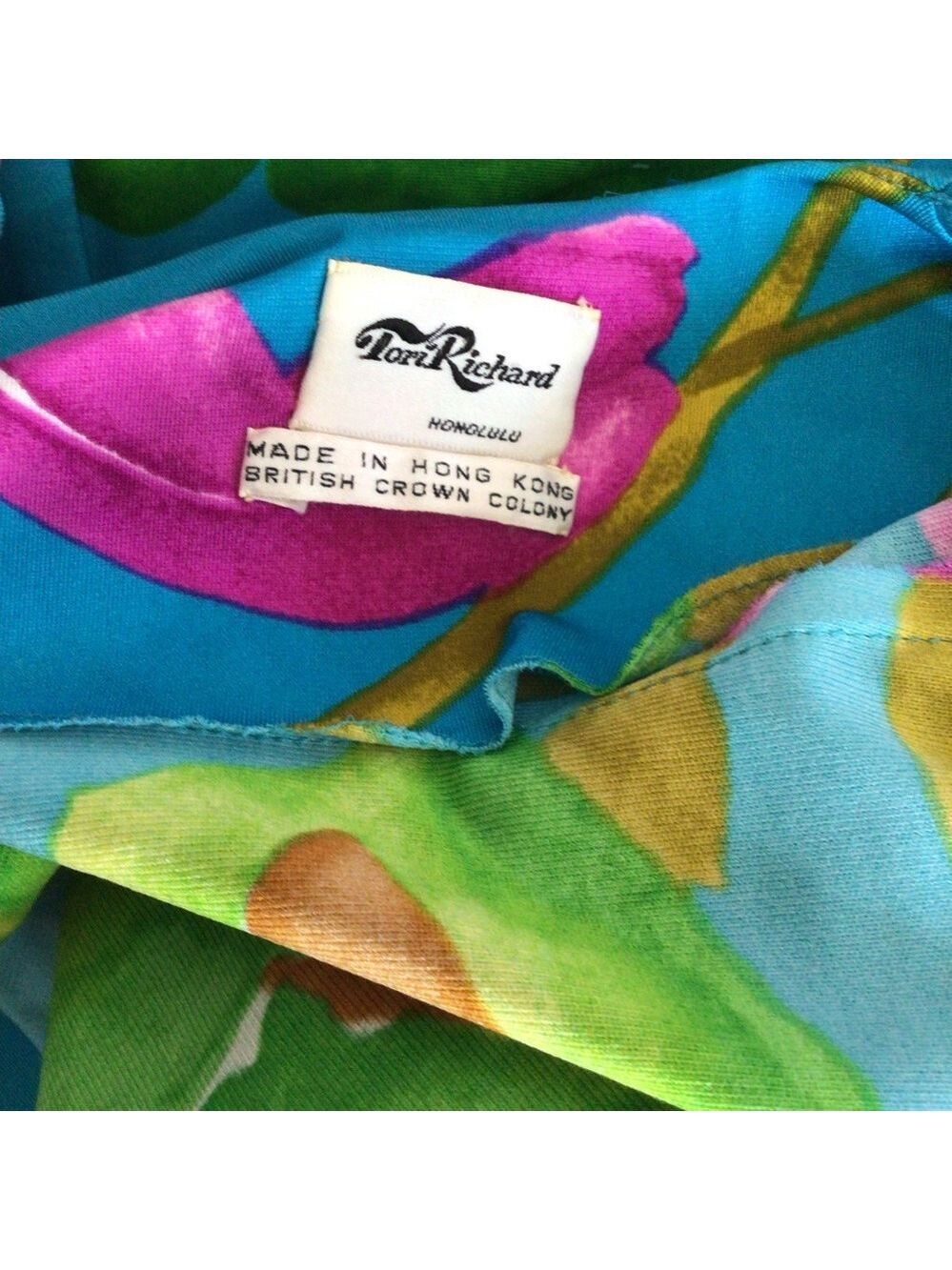 Tori Roberts Honolulu Vintage Floral Maxi Jumpsuit matching Jacket 70’s  sz 8 - Picture 12 of 13